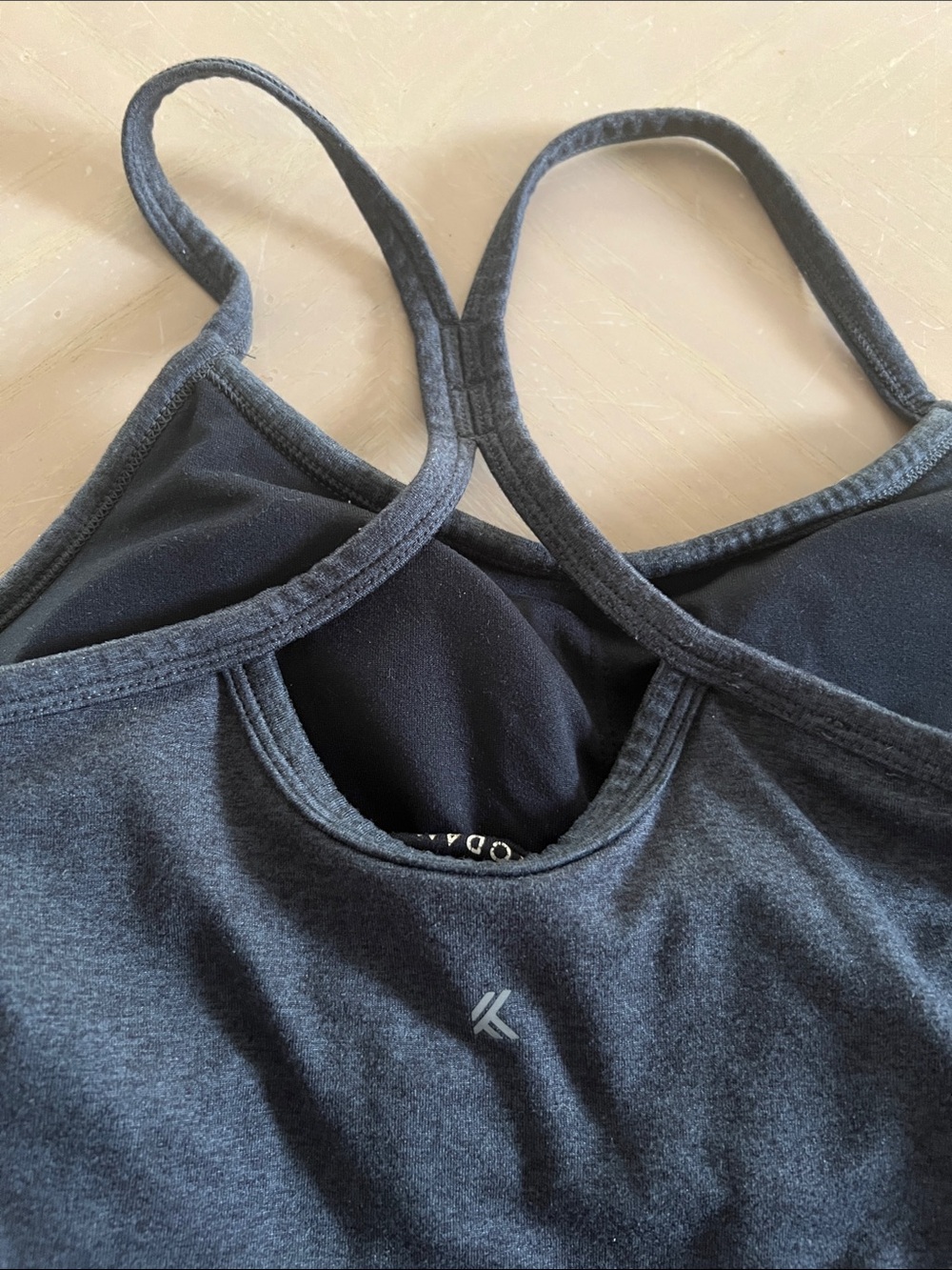 Kyodan Gray Cropped Racerback Tank - Picture 3 of 6